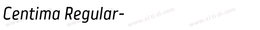 Centima Regular字体转换